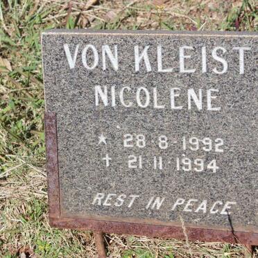 KLEIST Nicolene, von 1992-1994