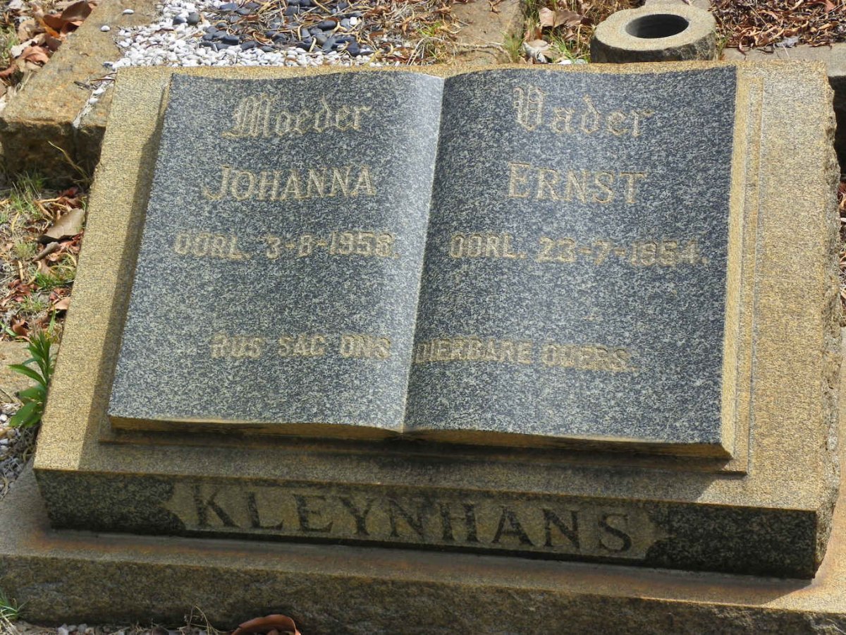 KLEYNHANS Ernst -1954 &amp; Johanna -1958