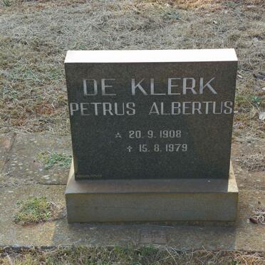 KLERK Petrus Albertus, de 1908-1979