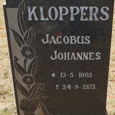 KLOPPERS Jacobus Johannes 1903-1973