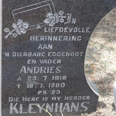 KLEYNHANS Andries 1918-1980