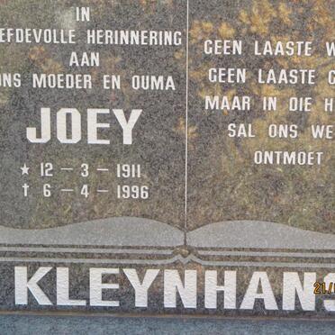KLEYNHANS Joey 1911-1996 :: MARTINS Frans Johannes Cornelius 1922-1990