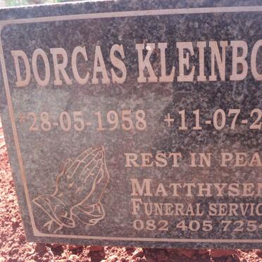 KLEINBOOI Dorcas 1958-2021