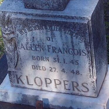 KLOPPERS Allen Francois 1945-1948