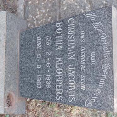 KLOPPERS Christiaan Jacobus Botha 1936-1967