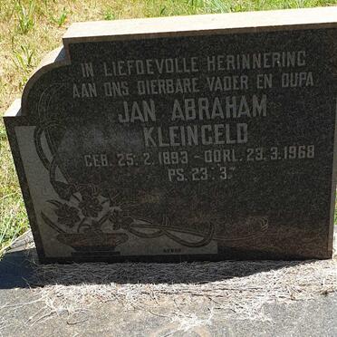 KLEINGELD Jan Abraham 1893-1968