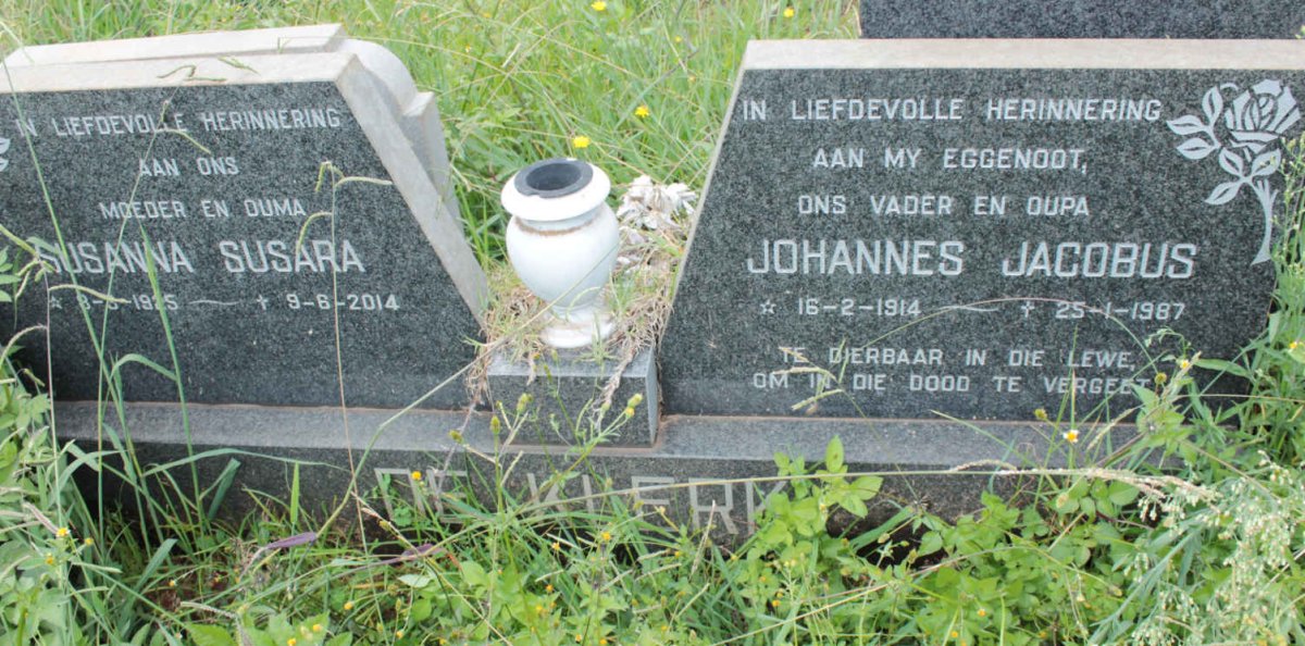 KLERK Johannes Jacobus, de 1914-1987 &amp; Susanna Susara 1925-2014