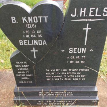 KNOTT Belinda nee ELS 1968-1995 :: ELS J.H. 1972-1993