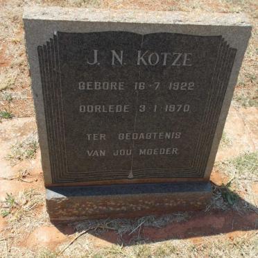 KOTZE J.N. 1922-1970