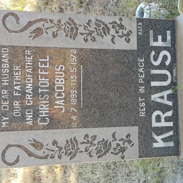 KRAUSE Christoffel Jacobus 1899-1978