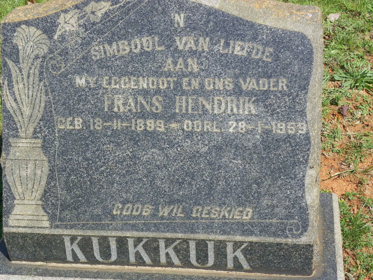 KUKKUK Frans Hendrik 1899-1959