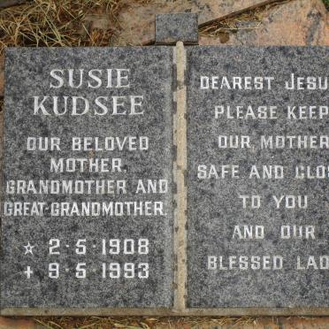 KUDSEE Susie 1908-1993