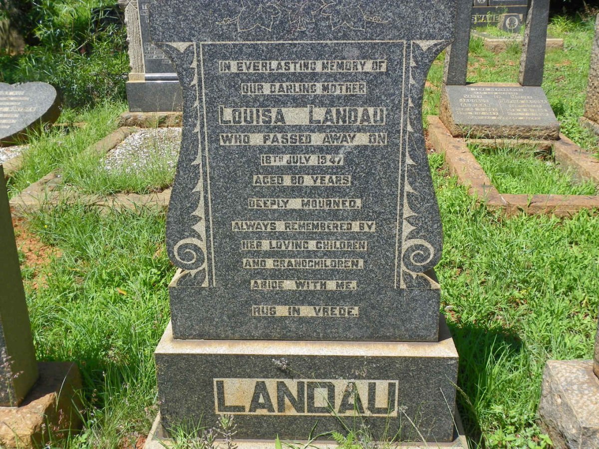 LANDAU Louisa -1947