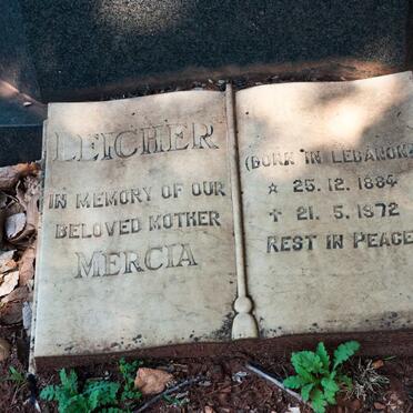 LEICHER Mercia 1884-1972 :: LEICHER Alex Peter 1910-1963