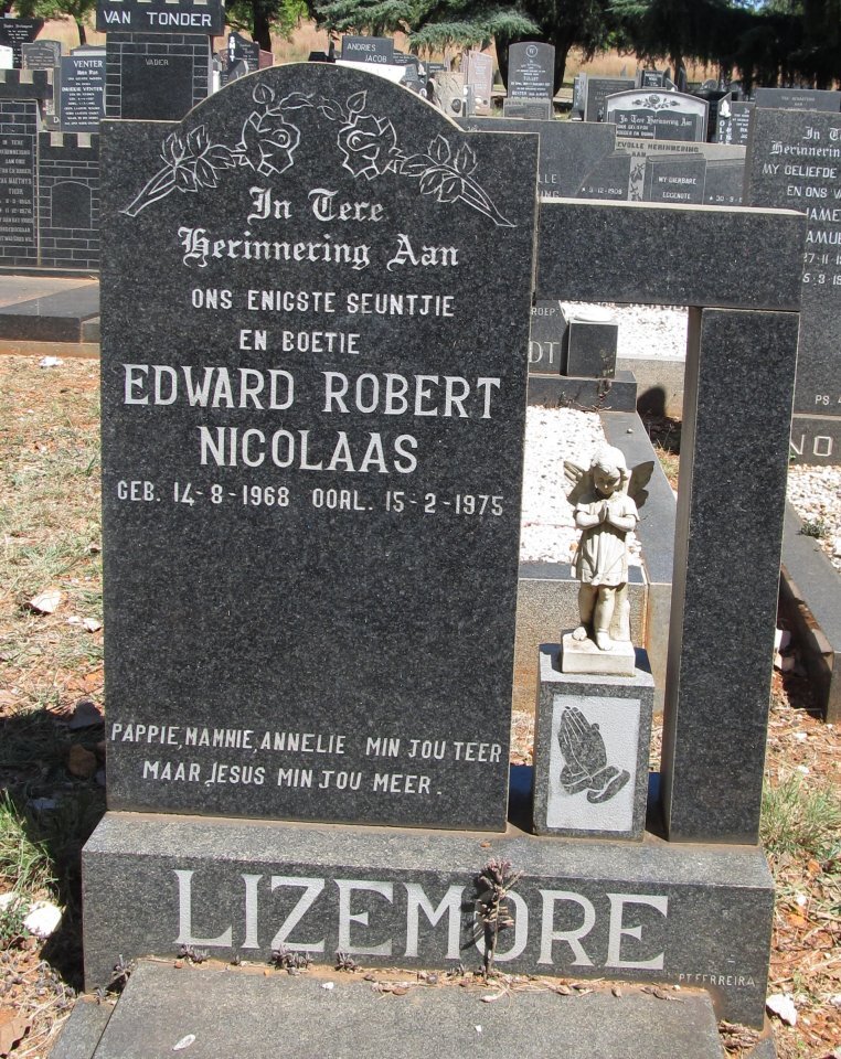 LIZEMORE Edward Robert Nicolaas 1968-1975