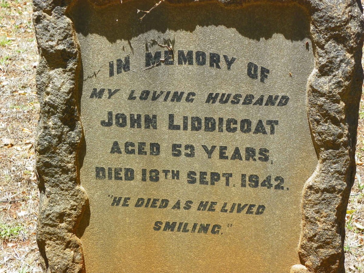 LIDDICOAT John -1942