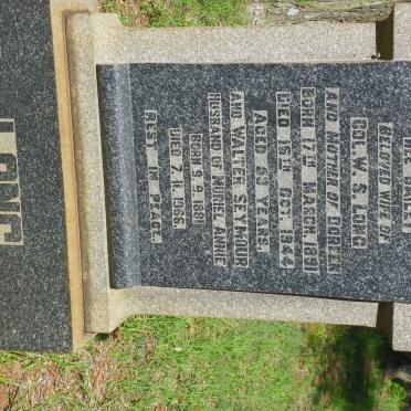 LONG Walter Seymour 1881-1966 &amp; Muriel Annie BAILEY 1891-1944