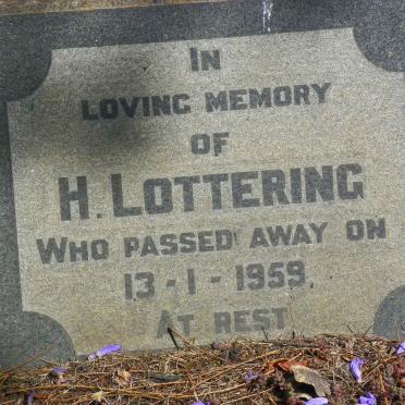 LOTTERING H. -1959
