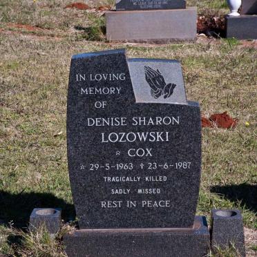 LOZOWSKI Denise Sharon nee COX 1963-1987