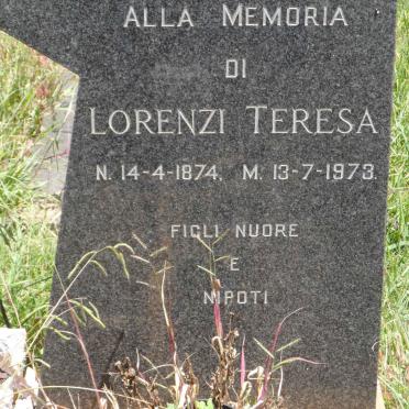LORENZI Teresa 1874-1973