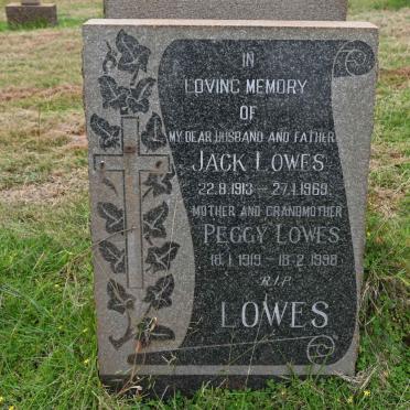 LOWES Jack 1913-1969 &amp; Peggy 1919-1998