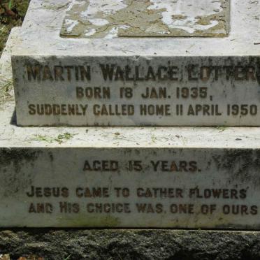 LOTTER Martin Wallace 1935-1950