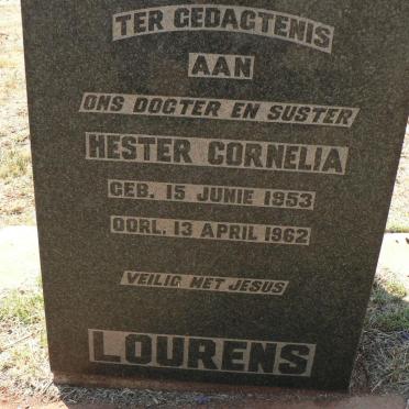 LOURENS Hester Cornelia 1953-1962
