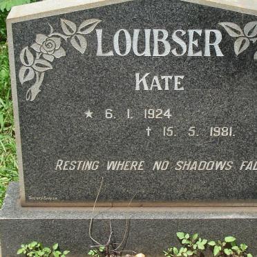 LOUBSER Kate 1924-1981