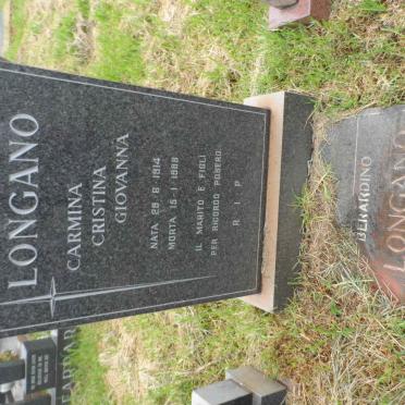 LONGANO Berardino 1911-1993 &amp; Carmina Cristina Giovanna 1914-1988