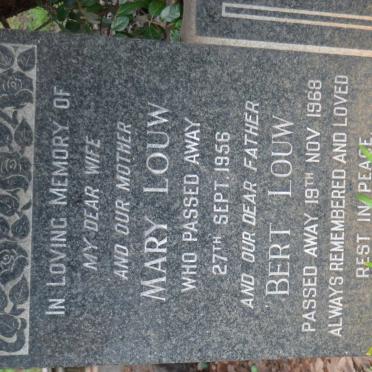 LOUW Bert -1968 &amp; Mary -1956