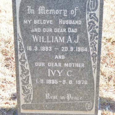 LOUW William A.J. 1893-1964 &amp; Ivy C. 1895-1976
