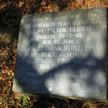 LOUW Pieter Ulrich -1945 &amp; Johanna Stoffelina GERICKE -1949