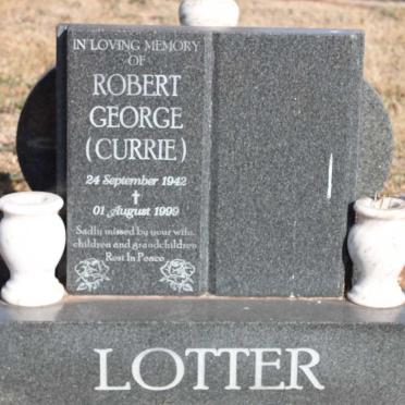 LOTTER Robert George 1942-1999