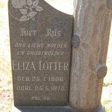 LOTTER Eliza 1886-1970