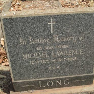 LONG Michael Lawrence 1872-1959