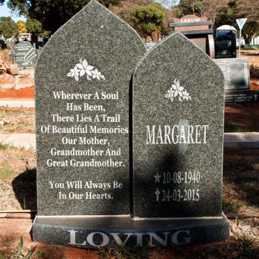 LOVING Margaret 1940-2015