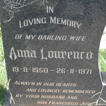 LOURENCO Anna 1950-1971