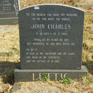 LUTTIG John Charles 1923-1991