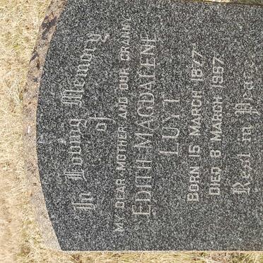 LUYT Edith Magdalene 1877-1967