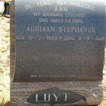 LUYT Adriaan Stephanus 1898-1962