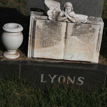 LYONS Susan Patricia 1965-1982