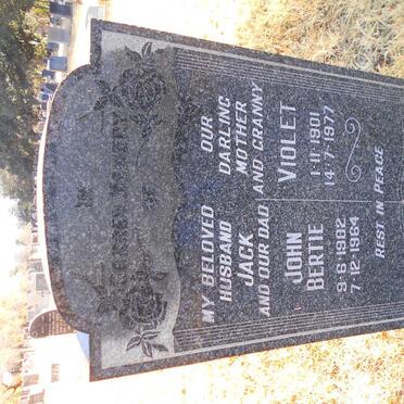 LYNCH John Bertie 1902-1964 &amp; Violet 1901-1977