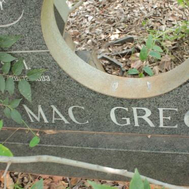 MacGREGOR Hector Graham 1906-1987 &amp; Frances M. 1909-1993