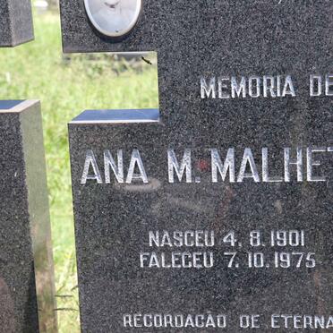 MALHETTA Francisco Mendes 1903-1978 &amp; Ana M. 1901-1975