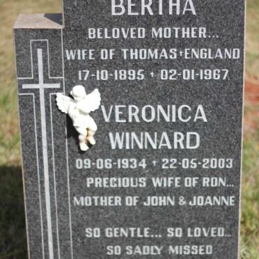 MAXWELL Bertha 1895-1967 :: MAXWELL Veronica Winnard 1934-2003