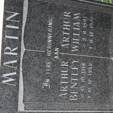 MARTIN Arthur Bentley 1914-1952 :: MARTIN Arthur William 1941-1970