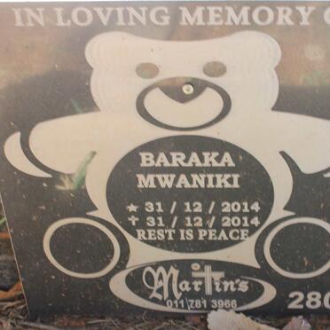 MWANIKI Baraka 2014-2014