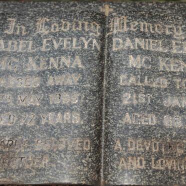McKENNA Daniel Edward -1949 &amp; Mabel Evelyn -1965