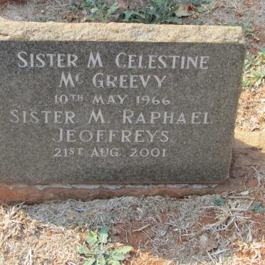 McGREEVY M. Celestine -1966 :: JEOFFREYS M. Raphael -2001