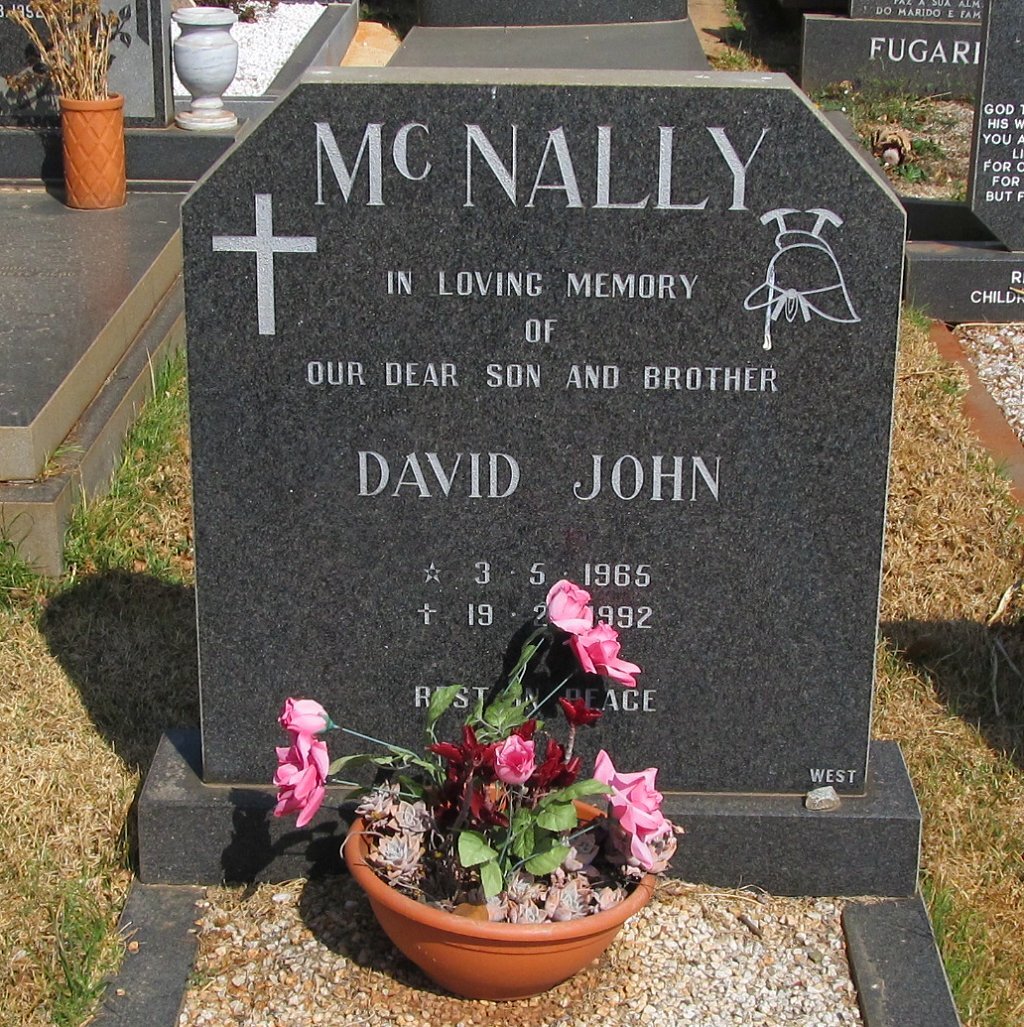 McNALLY David John 1965-1992